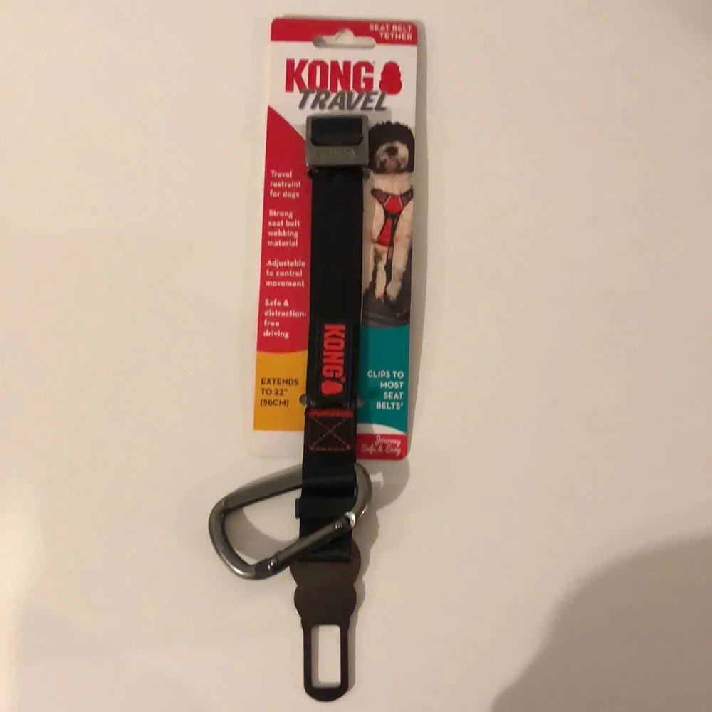 NEW Kong Travel Seat Belt Tether